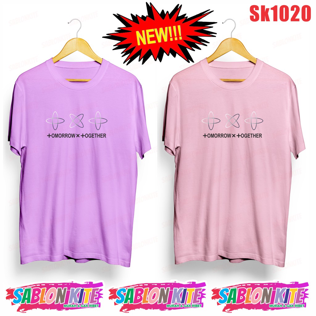 MURAH!!! KAOS KPOP TOMMOROW BARU SK1120 BYK WARNA UNISEX COMBED 30S