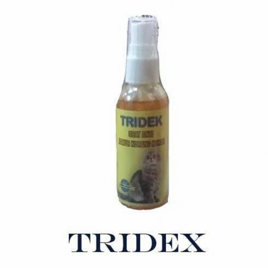 TRIDEX Obat Anti Jamur Koreng Kurab Kucing 60ml Demodex Scabies Eksim