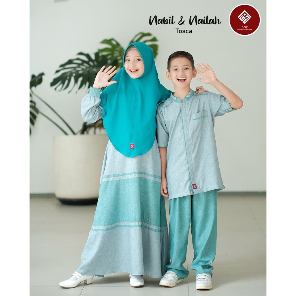 Gamis dan Koko anak couple anv