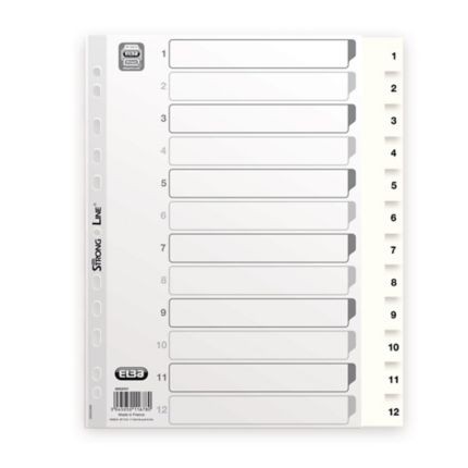 

BANTEX MAXI DIVIDER A4 & INDEX PP 6222 (1-12 INDEX)