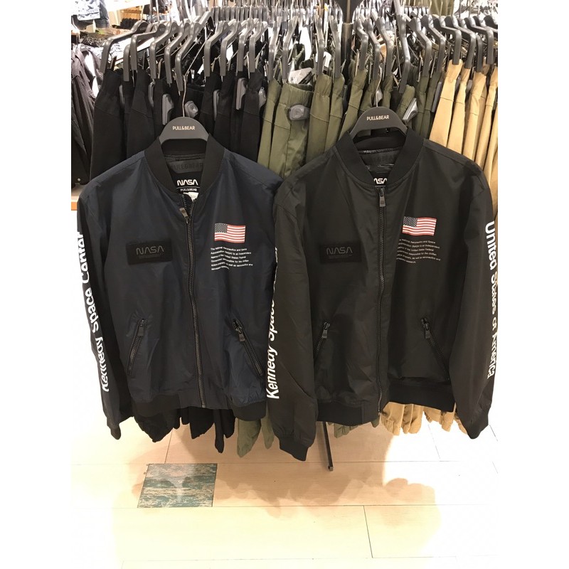 jaket pull&bear nasa sale original store