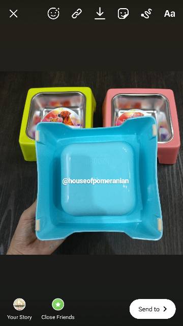 Tempat makan minum hewan anjing kucing. Dog cat single bowl stainless pet dogfood