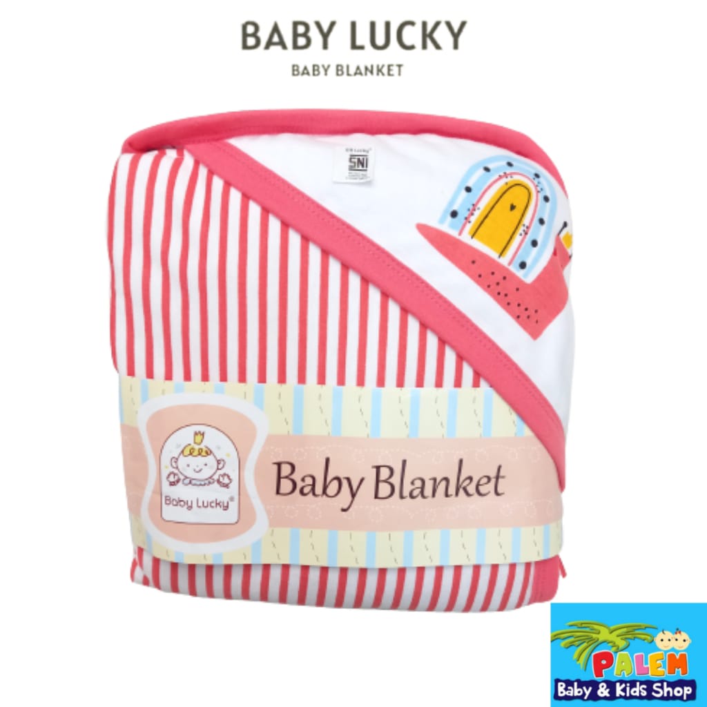 baby lucky selimut topi/baby blangket 7300001