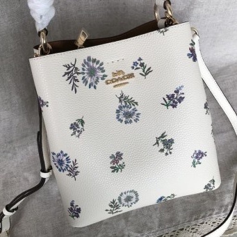Coach Small Town Bucket Bag With Dandelion Floral Print