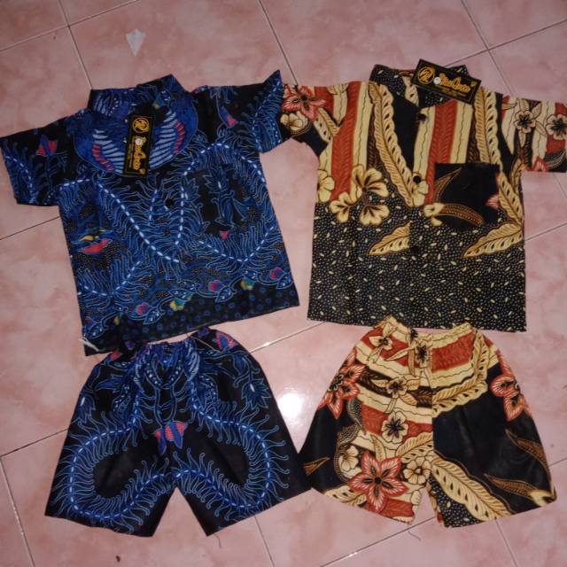 Setelan batik anak perca