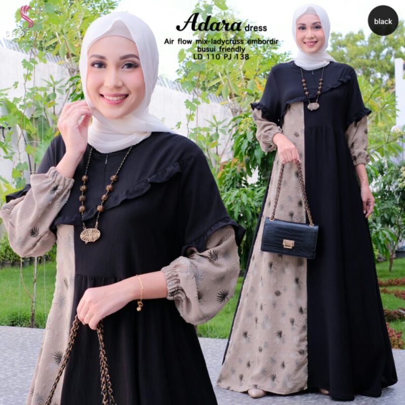 ATEEFA  &amp; ADARA Maxi Dress Ori by Shofiya