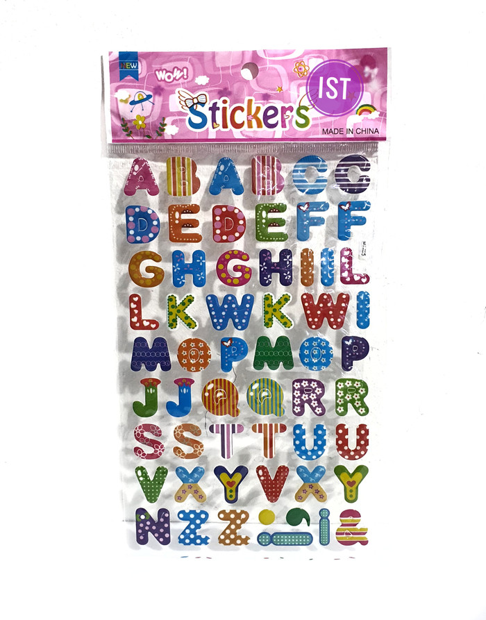 

STICKER STIKER TIMBUL HURUF