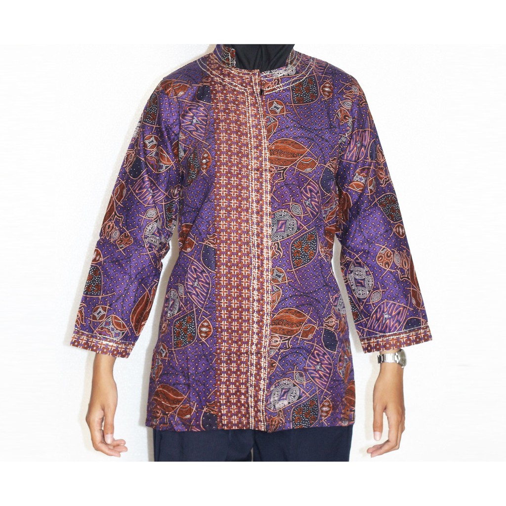 Blouse Batik Wanita I Blus Batik I Blus Kerja Wanita Batik Daisy