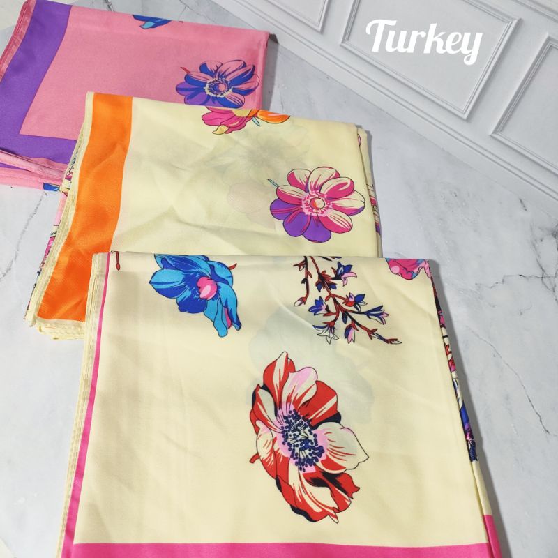 KERUDUNG &amp; HIJAB TURKEY BLOSSOM/SCARF IMPORT PREMIUM