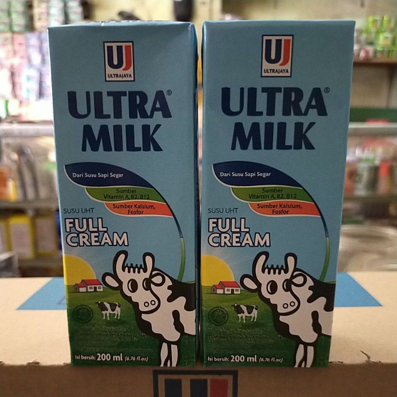 

Susu ultra full cream 200 ml isi 10 pcs