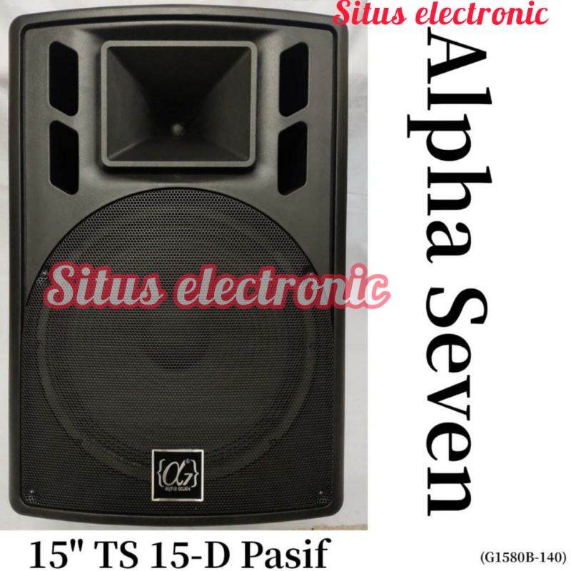 SPEAKER PASIF 15 Inch Model HUPER 400 Watt ALPHA SEVEN TSPA 15-DP A7