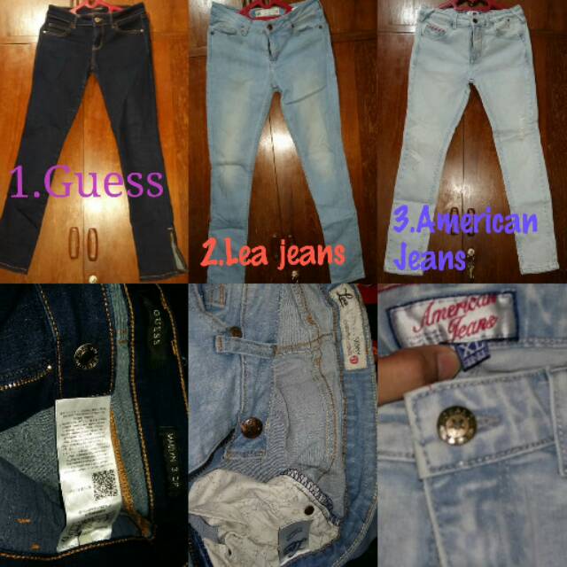 Celana jeans wanita Guess,Lea,american jeans preloved/second