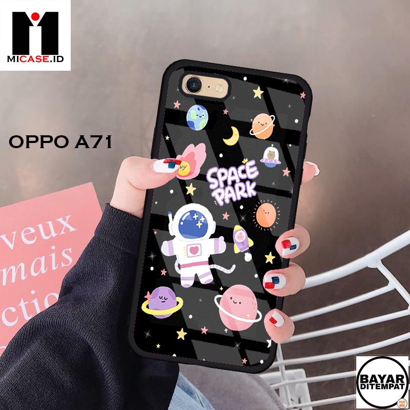 Case OPPO A71 - Casing OPPO A71 Fashion Case Terbaru 2022 MI.CASE [ KARTUN ] Soft Case Glass OPPO A7