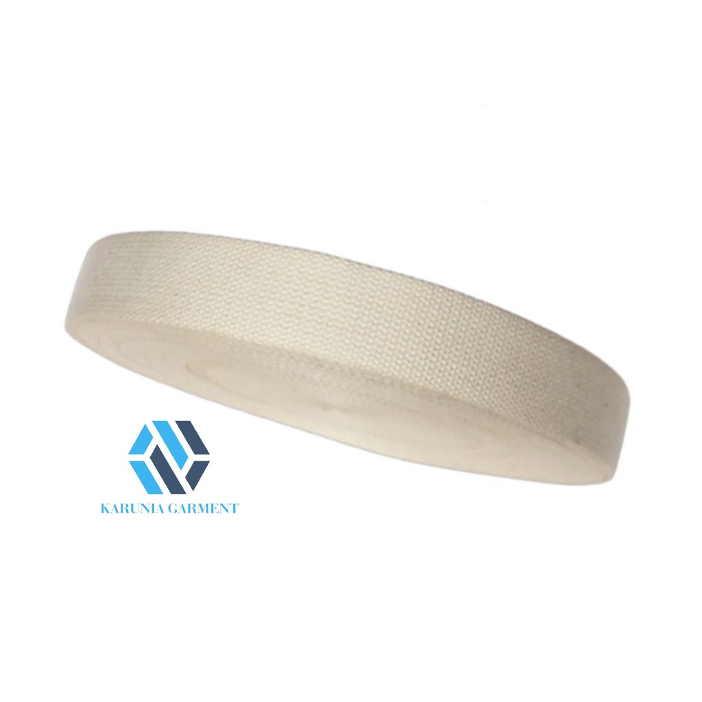 TALI WEBBING TAS LEBAR 3.8 CM BISBAN KATUN MIX BENANG POLY KANVAS SLINGBAG PER ROLL 27 METER