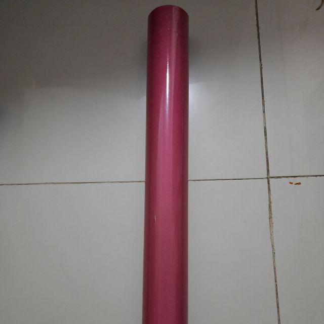 Stiker reflektive memantulkan cahaya asahi/sheikolite/solid/transign-PINK
