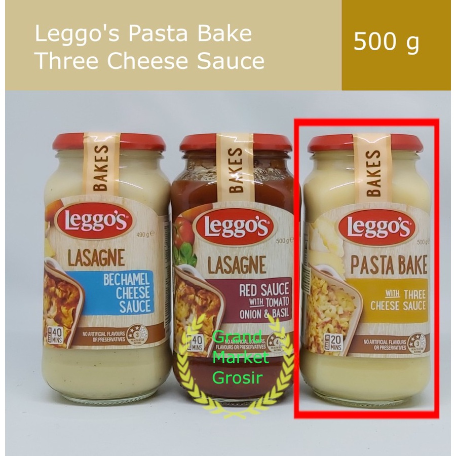 

Leggo's leggos Pasta Bake with Three Cheese 3 Sauce