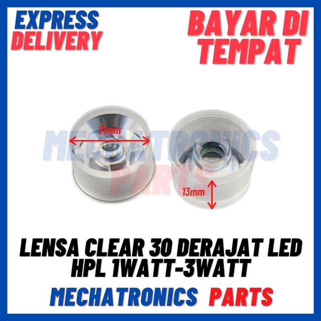[DSP-9460] LENSA CLEAR 30 DERAJAT LED HPL 1WATT-3WATT  HIGH POWER
