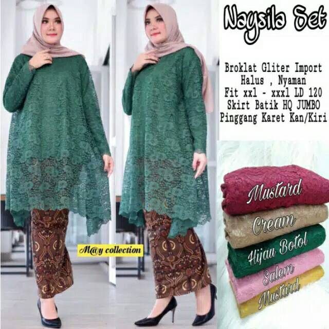 Baju Pesta Ibu Hamil Kebaya Set Jumbo Ld 120 Busana Muslim Pesta Ibu Hamil 1 Set Kebaya Hamil Jumbo Shopee Indonesia