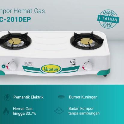 Produk Nusantara ATR-597 Quantum Kompor Gas 2 Tungku QGC 201 DEP