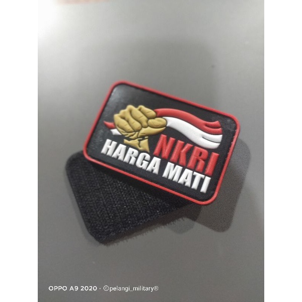 patch rubber NKRI tempelan karet tactical