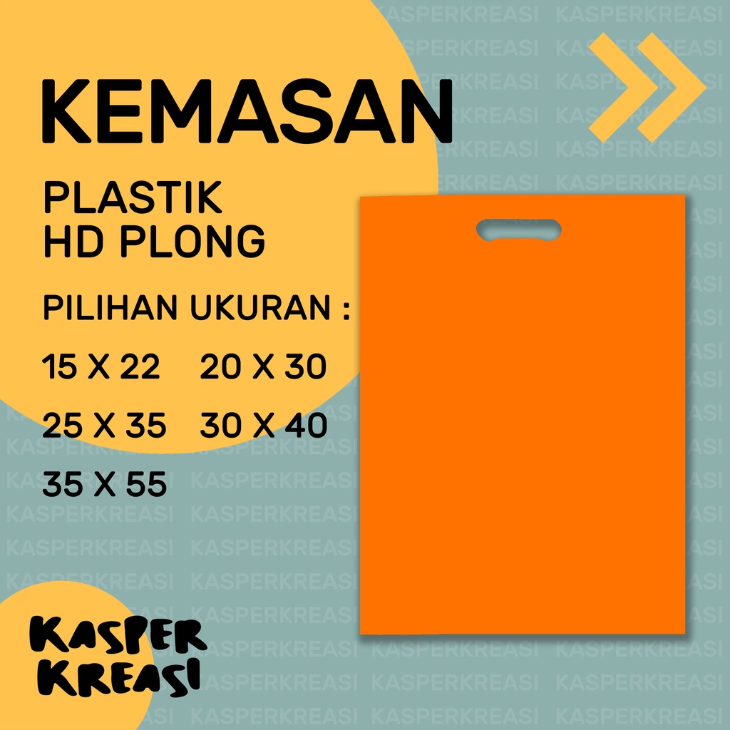 KEMASAN PLASTIK POLOS ORANGE / PLASTIK HD PLONG DOFF / UKURAN 15X22 20X30 25X35 30X40 35X55