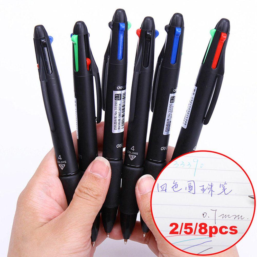 CHOOKYY 2/5/8pcs 0.7mm Multicolor Ballpoint Pen Ditarik Chunky Plastik Gel Pen