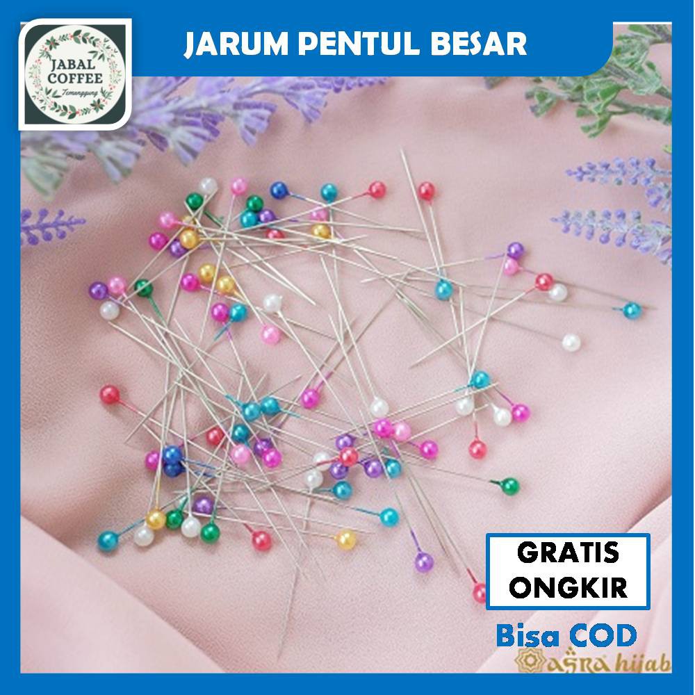 Jarum Pentul Anti Karat 50 Pc / Jarum pentul Besar / Jarum Pentul Hijab / Jarum Pentul PelangiJ68