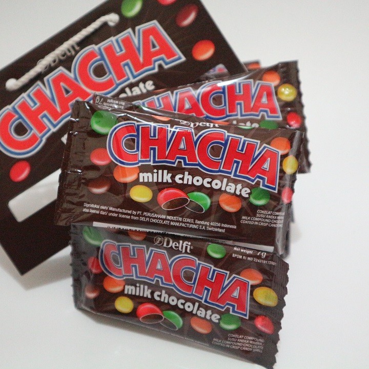 CHACHA Milk Chocolate 5 gram kemasan Renceng - (HARGA 3 RENCENG)