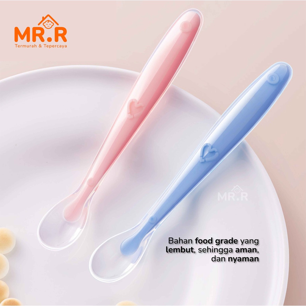 Sendok Makan Bayi Silicone Sendok Silicon Bayi Sendok Silikon Bayi Peralatan Makan Bayi Perlengkapan Mpasi Bayi Baby Silicone Spoon