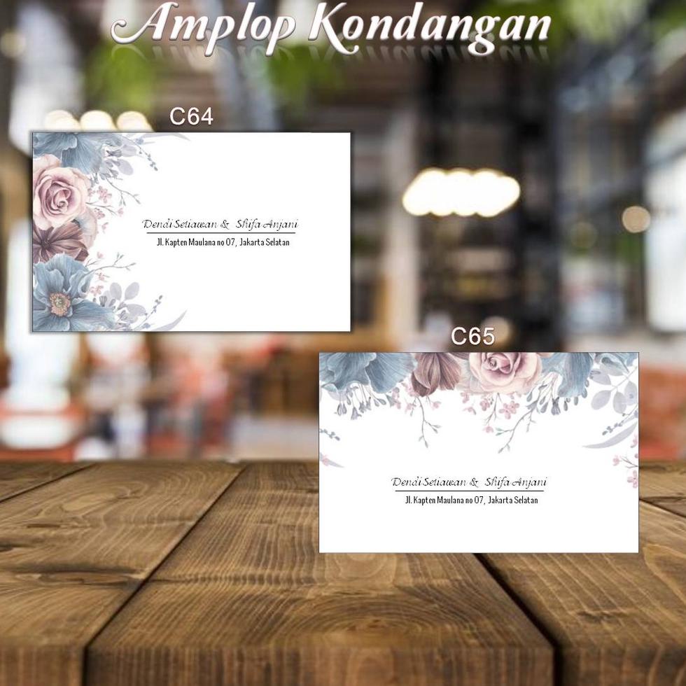 

83i# Kode C64, C65 - Amplop Kondangan isi 50pcs