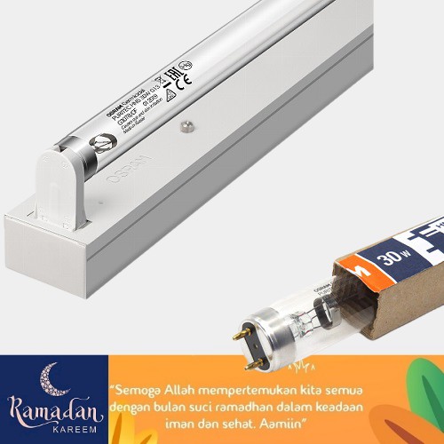 LAMPU UV OSRAM 30w 90cm UVC STERILIZER OZON kuman bakteri germicidal puritec