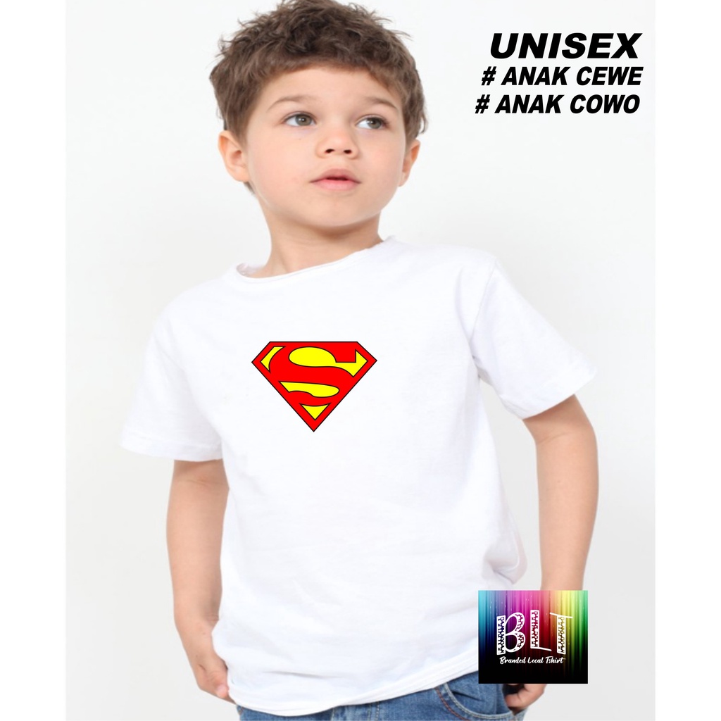 Promo Kaos  SUPERMAN DTF HENG Anak Anak  Lengan Pendek Combed 30S Atasan Anak2 cowok cewek Kaos Murah kaos anak kartun kaos anak anime kaos anak murah kaos anak hits kaos viral