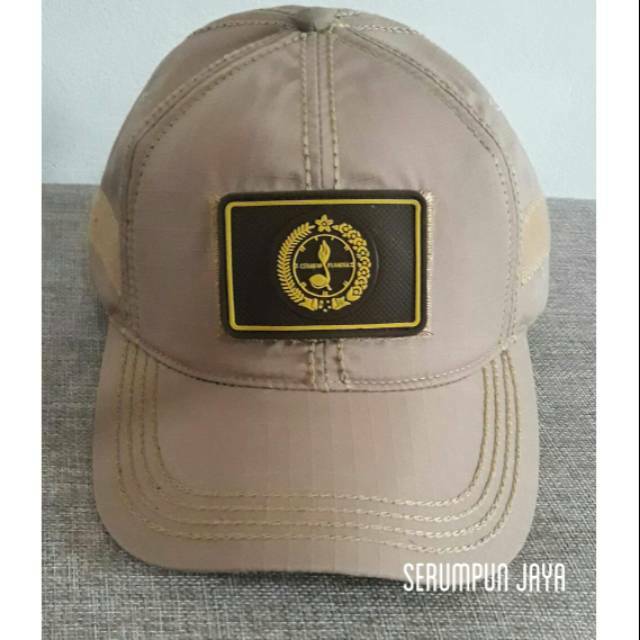 TOPI PRAMUKA - TOPI GERAKAN PRAMUKA - TOPI PRAMUKA VELCRO TAN