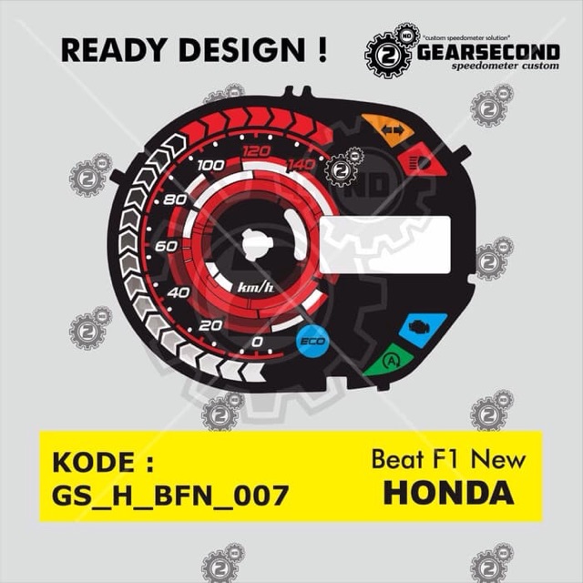 Papan panel speedometer spidometer spedometer custom honda new beat fi esp