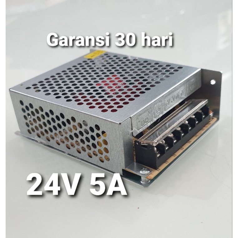 Travo 24v 5A(120watt) Adaptor 24v 5 Amprer Power Supply untuk CCTV LED