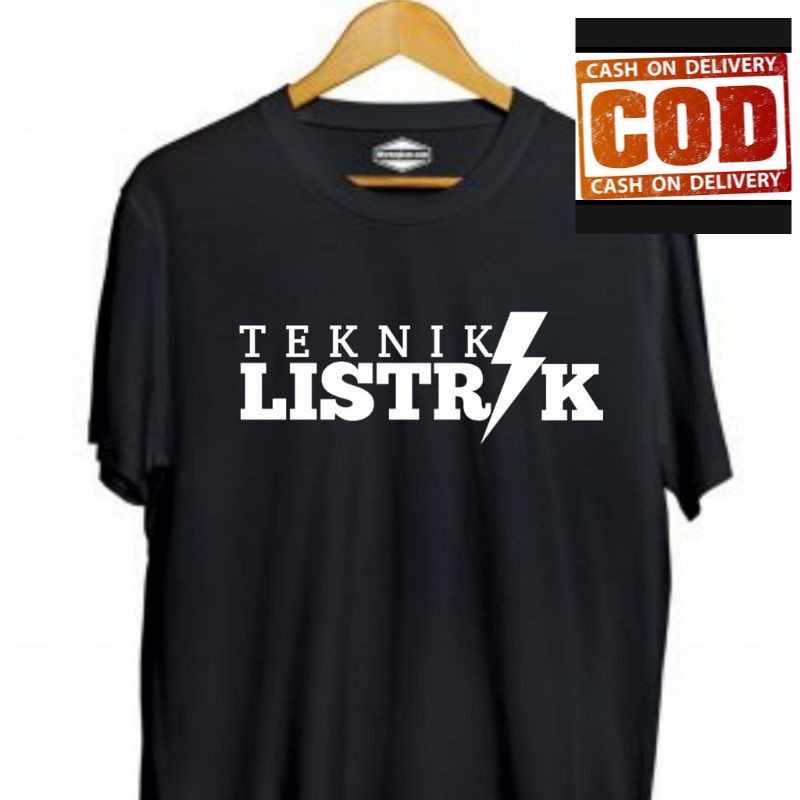 (COD) KAOS PRIA /    TEKNIK LISTRIK / TSHIRT BAJU KEREN TERLARIS