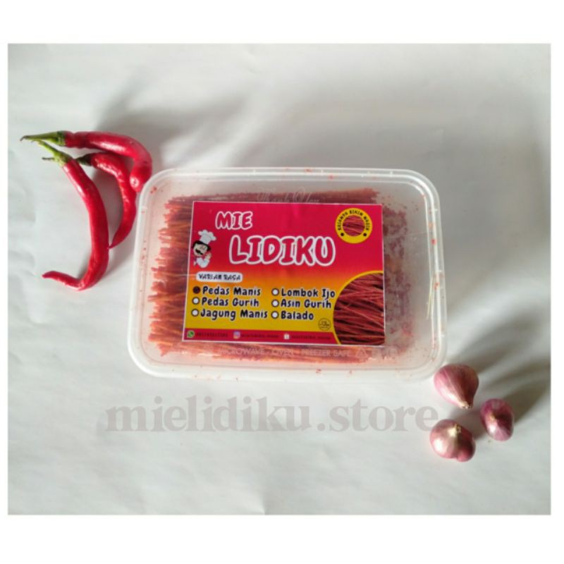 

MIE LIDIKU/ MIE LIDI JADUL/MIE LIDI/CAMILAN MIELIDI Kemasan box 100gr