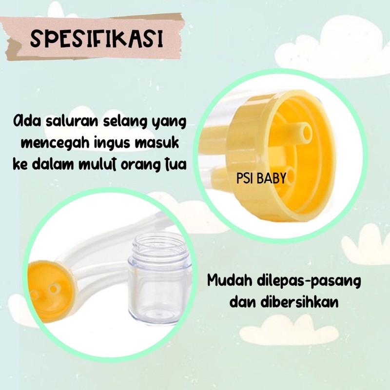 ALAT SEDOT INGUS BAYI SILICON - hisap ingus bayi- nasal aspirator - pembersih hidung