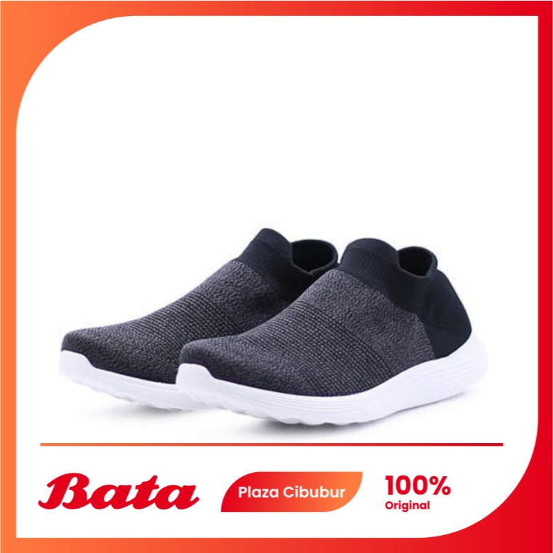 Bata North star sepatu sneaker wanita Charleston Black-5896418