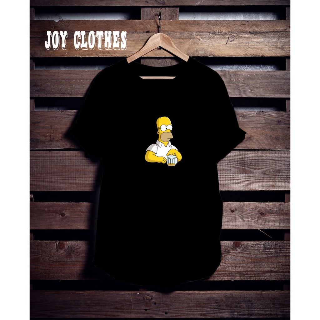 KAOS SIMPSON BEER/ BLACK TSHIRT SIMPSON/ KAOS DISTRO