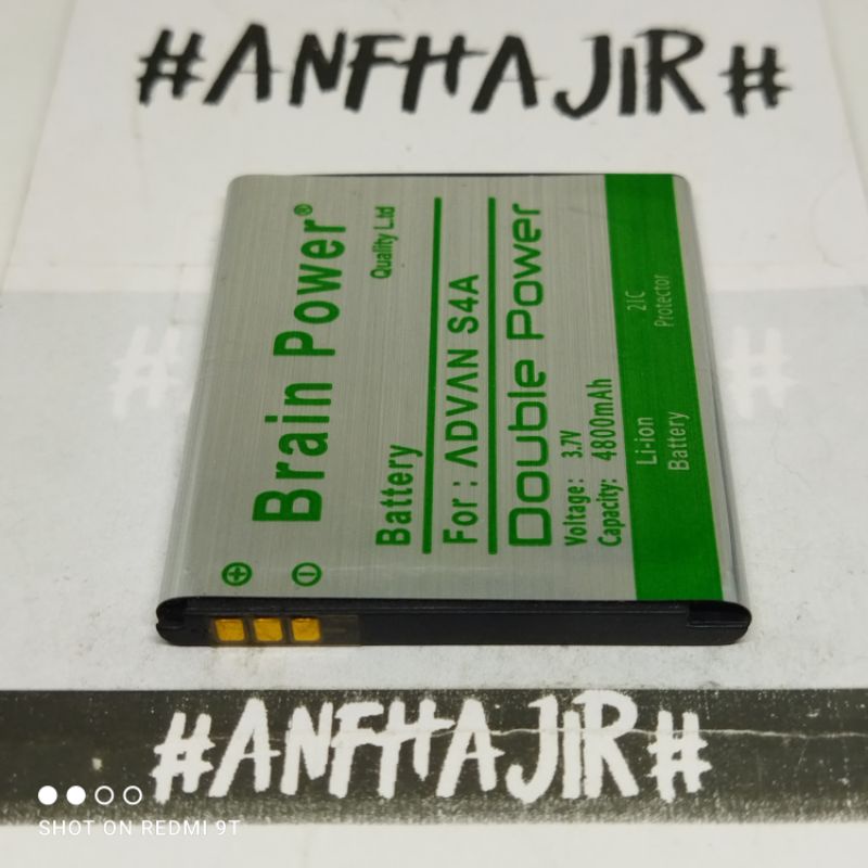 BATRE BATREI BATERAI ADVAN S4A S4 A S 4A S 4 A DOUBLE POWER (4800 mAh) BRAIN DOUBLE POWER