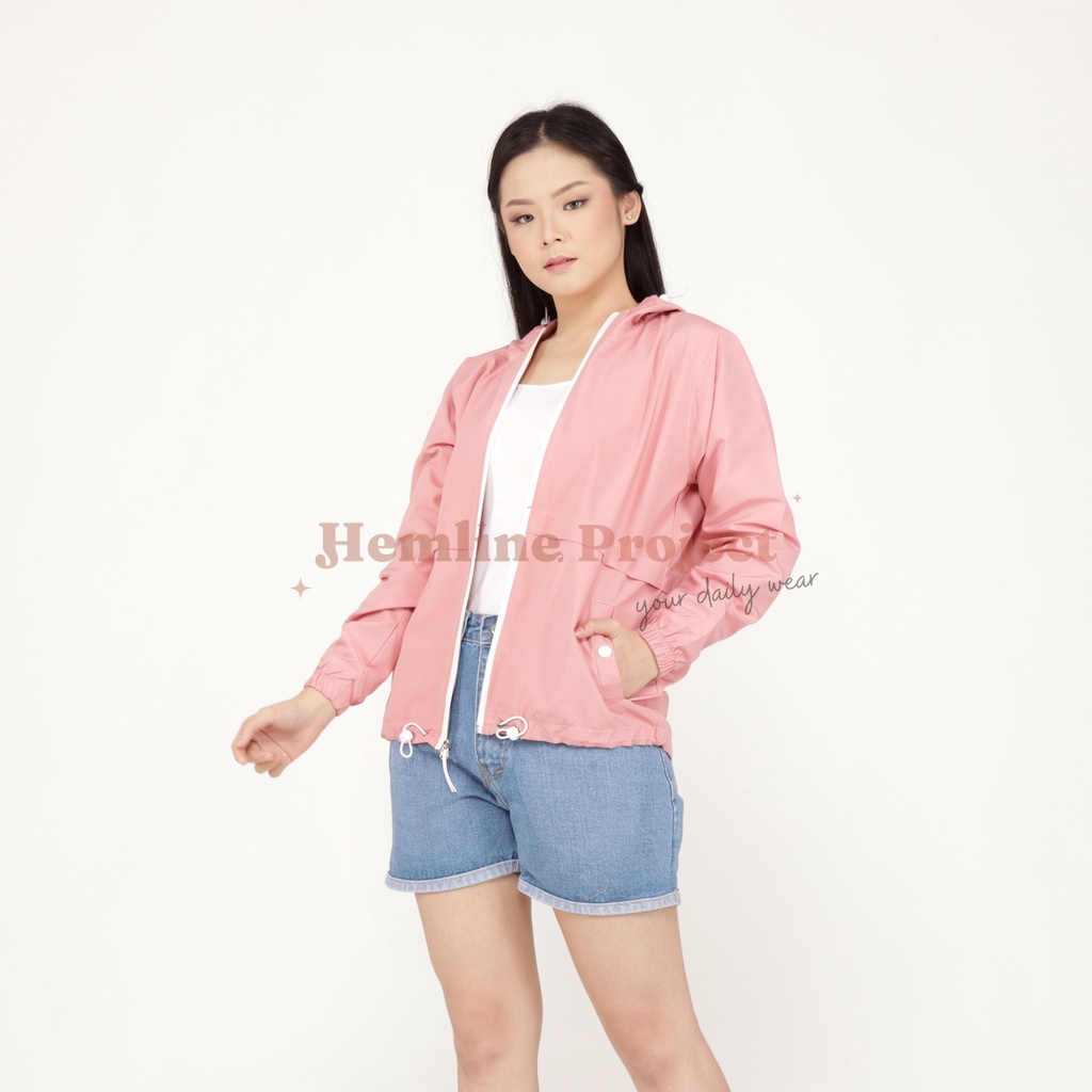 Elmyra Jaket Series - Jaket Parasut Hoodie Wanita by Hemline Project