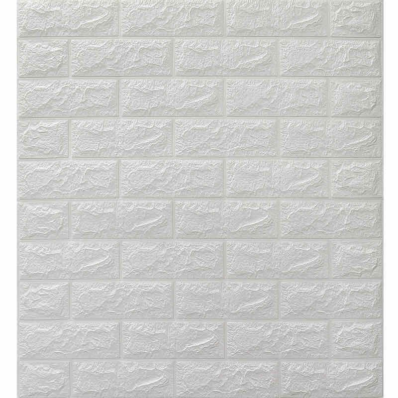 MIISOO 3D Wallpaper Dinding Foam Batu Bata Ukuran 77cmX70cmX5mm Waterproof Brick Sticker kamar anak-Bata 3mm