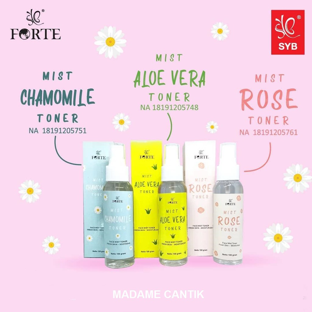 ✿ MADAME ✿ SYB FORTE MIST SPRAY TONER BPOM / FACE TONER PENYEGAR &amp; PEMBERSIH