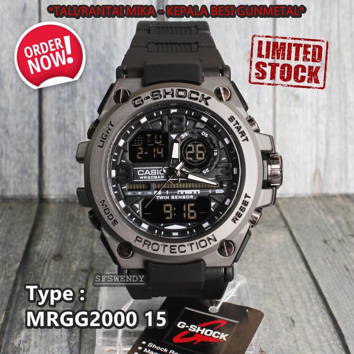 METAL TALI MIKA !!!! JAM TANGAN PRIA G-SHOCK CASIO G-8600 METAL  TALI BAHAN MIKA BUKAN RUBBER