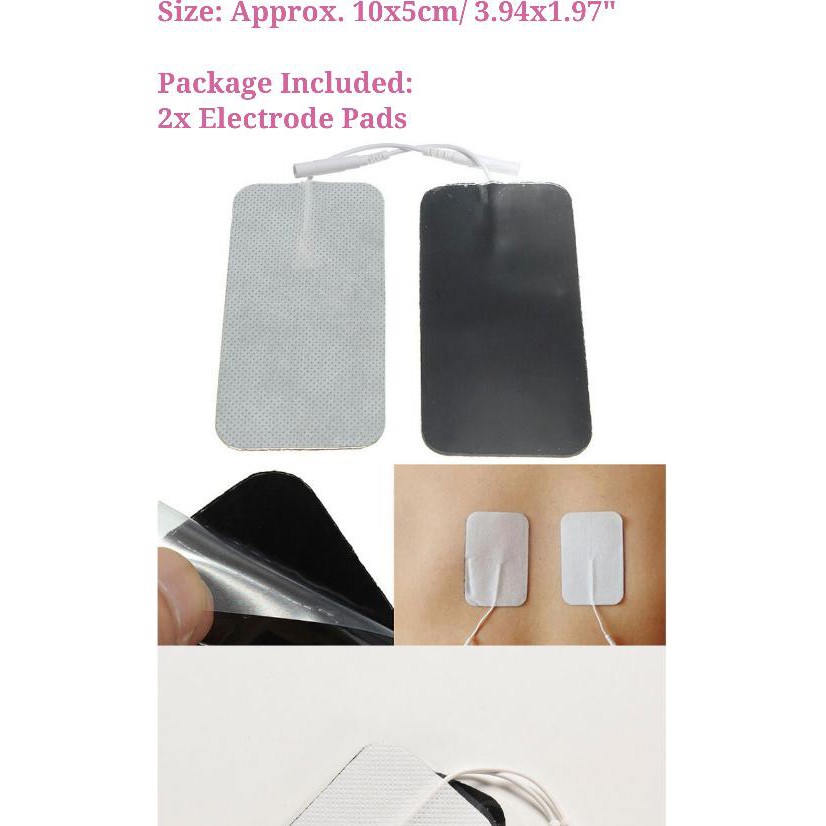 TENS PAD PUNGGUNG, UKURAN 5X10 CM