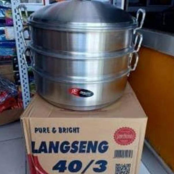 Maspion Panci Langseng Serbaguna Klakat Steamer Jawa 40cm Almunium