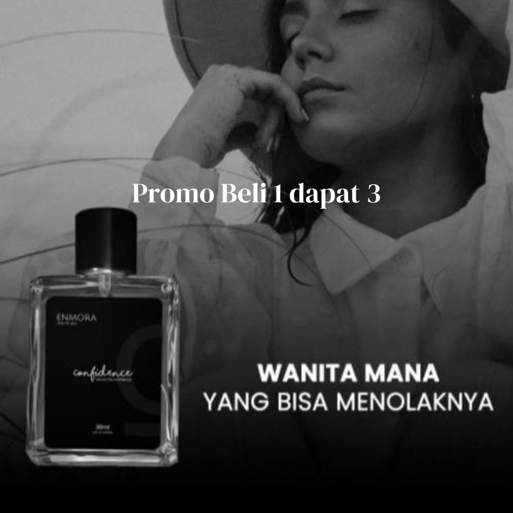 (PARFUM ENMORA) BELI 1 DAPAT 3 ENMORA CONFIDENCE BEST SELLER PARFUM UNISEX 100% ORIGINAL