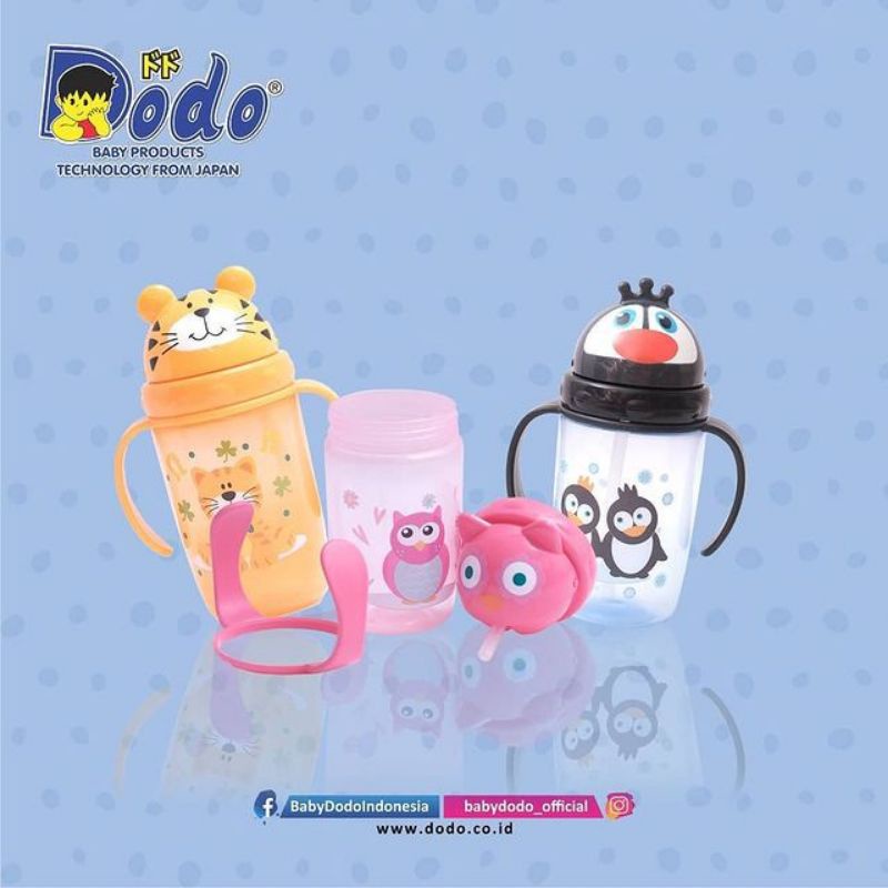 Animal Character Cup/ Botol Minum Anak sedotan Karakter BPA FREE 300ml