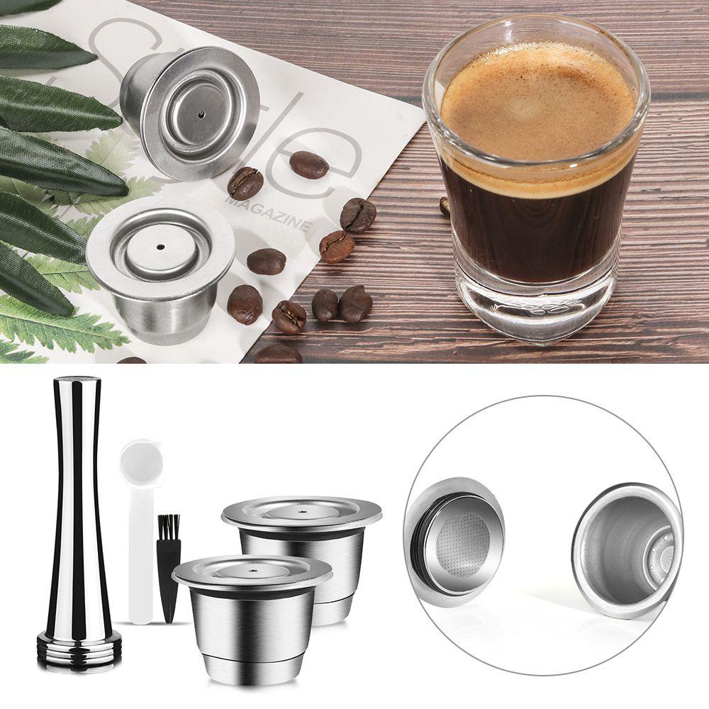 Solighter Alat Kopi Kapsul Kopi Espresso Coffee Spoon Brush Reusable Pods